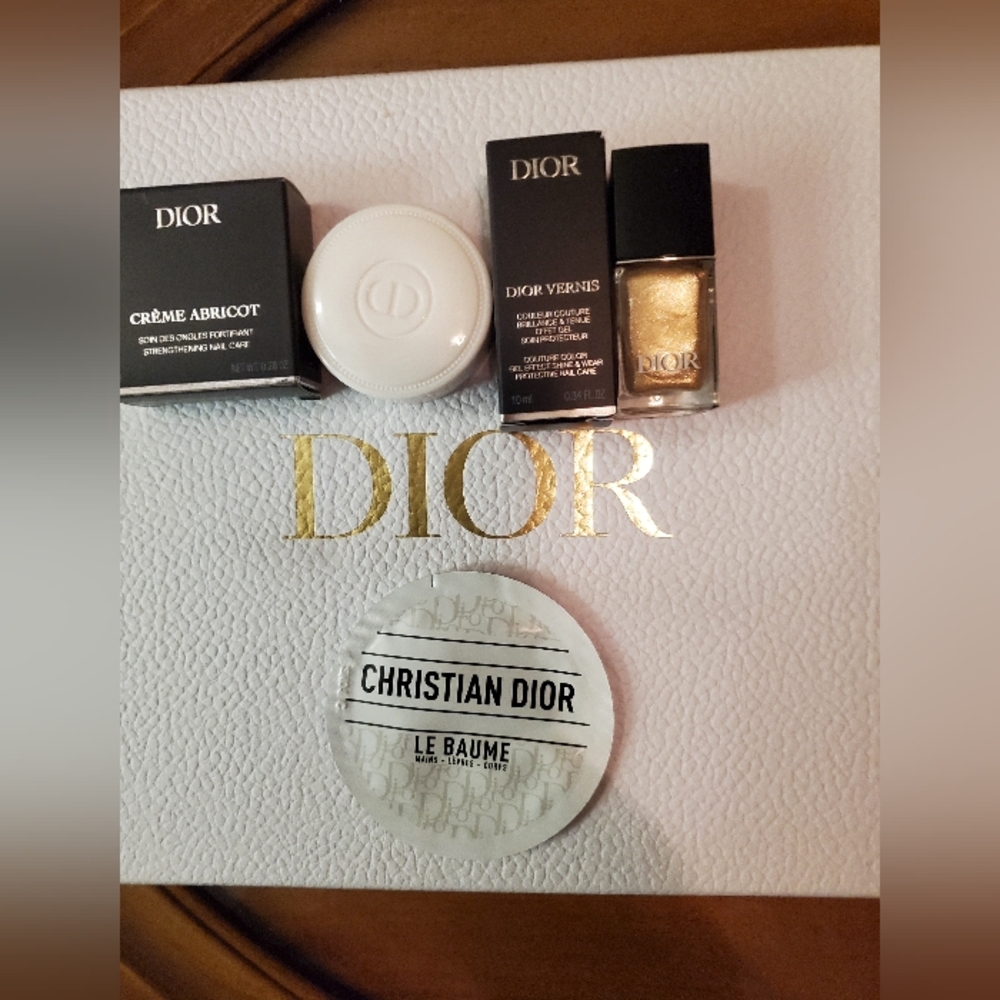 New Dior Nail Cream/ Dior Nail Polish/ Le Baume Sample Included / 3 Piece Set